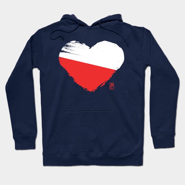 I love my country. I love Poland. I am a patriot. In my heart, there is always the flag of Poland. Hoodie by ArtProjectShop